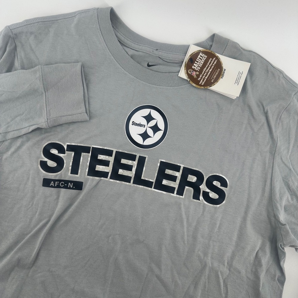 NEW Nike Pittsburgh Steelers Salute to Service Long Sleeve‎ T Shirt Mens Medium
